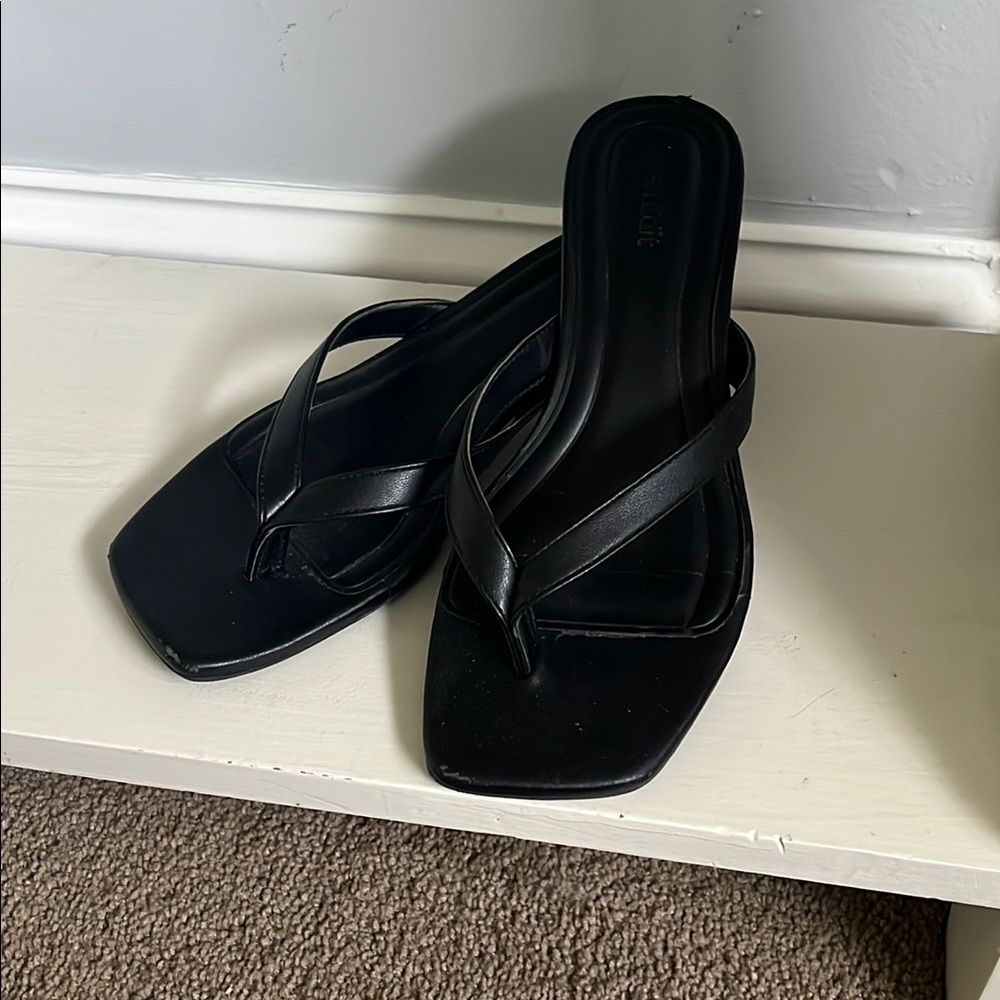 Open Edit Kitten Heel Sandals, 6.5